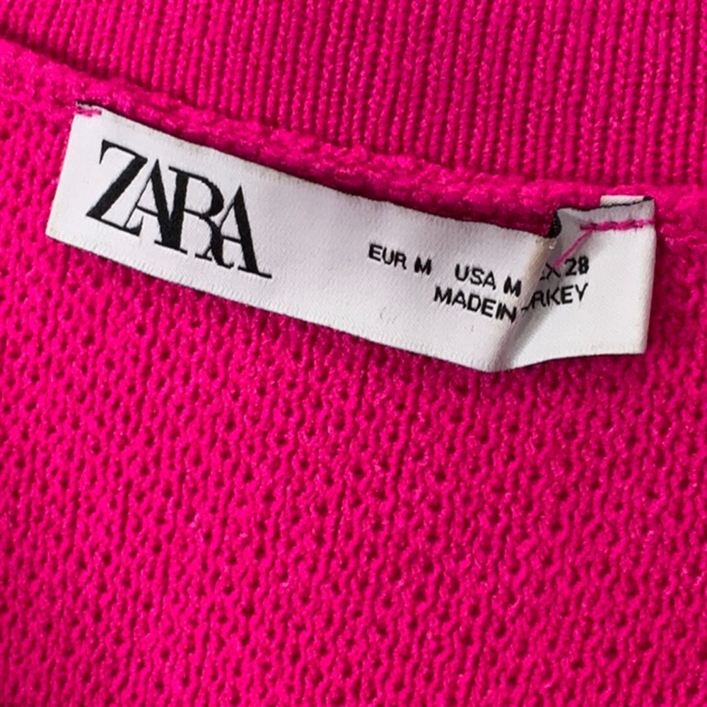 Zara Fuchsia Knit Top - Picture 5 of 9